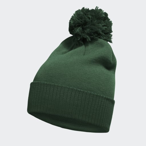 Adidas Solid Cuffed Pom Beanie Dark Green