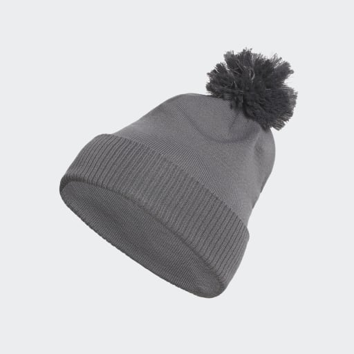 Adidas Solid Cuffed Pom Beanie Grey