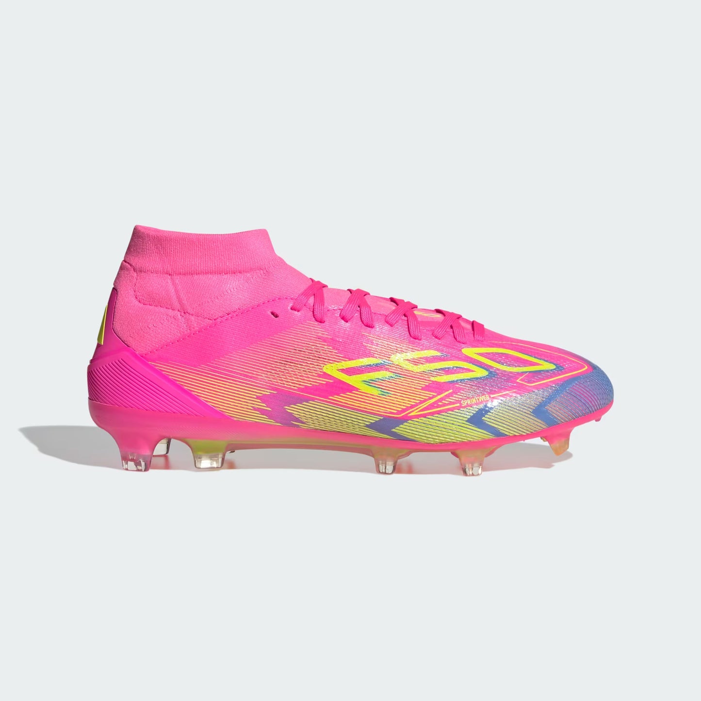 Adidas F50 PRO FG MID Femme LUCPNK/LUCLEM/BLUFUS
