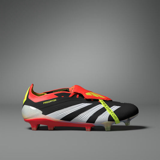 Chaussures de football Adidas Predator Elite FT pour terrain sec Noir/Blanc nuage/Rouge solaire