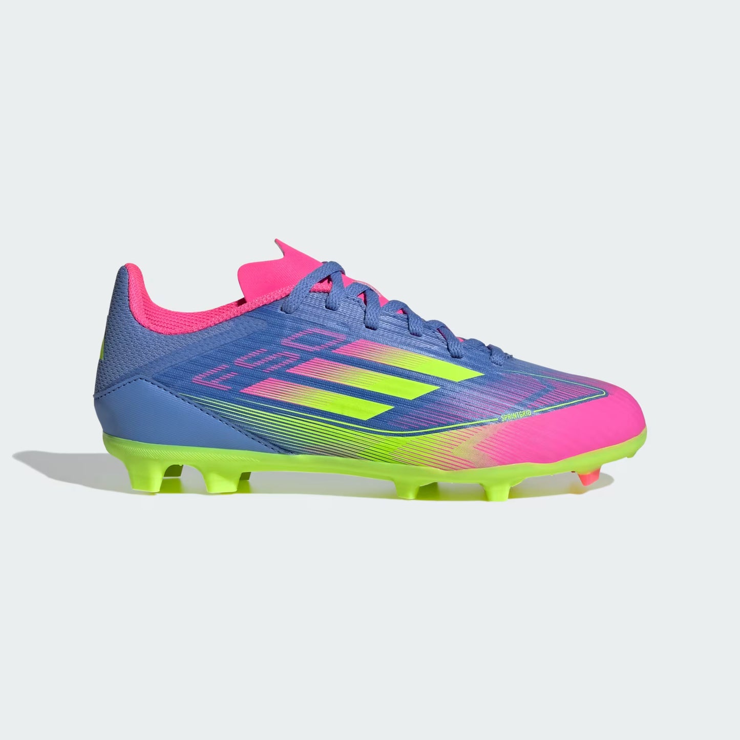 Adidas F50 LEAGUE FG/MG JEUNES BLUFUS/LUCLEM/LUCPNK