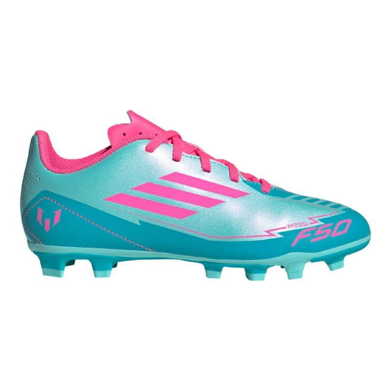 Adidas F50 CLUB FG/MG JEUNES ME FLAAQU/LUCPNK/LUCCYA