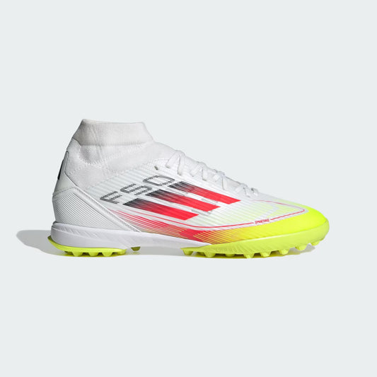 Adidas F50 LEAGUE Turf MID Femme FTWWHT/LUCRED/SYELLO
