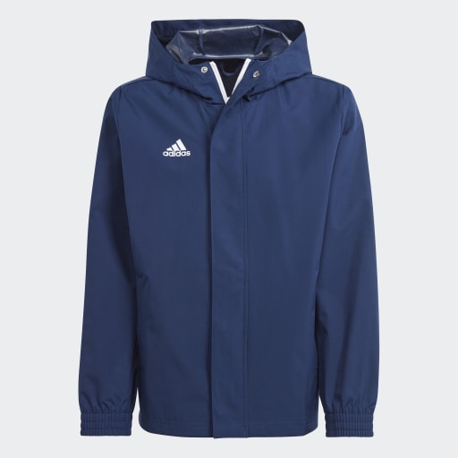 Adidas Entrada 22 All-Weather Jacket Navy Blue Youth
