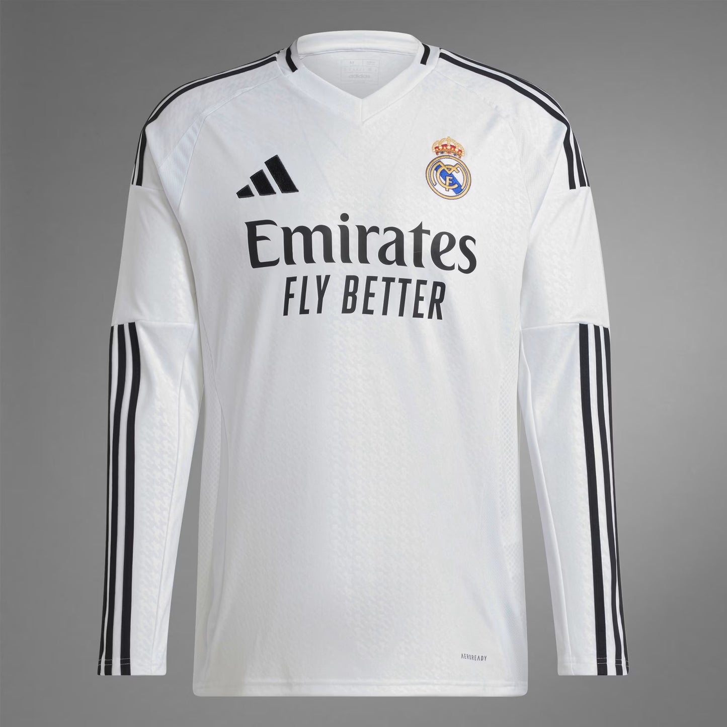 Adidas Real Madrid 24/25 Long Sleeve Home Jersey
