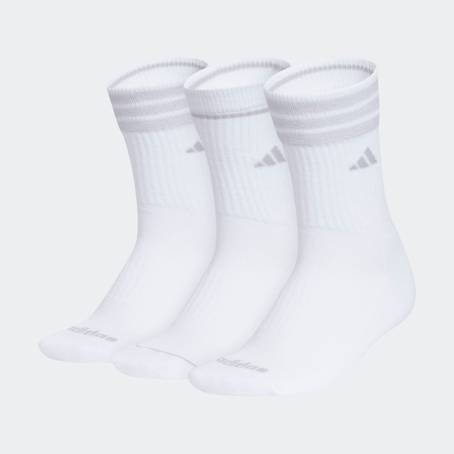 Adidas 3-Stripe 4.0 3-Pack Crew Socks Women's White