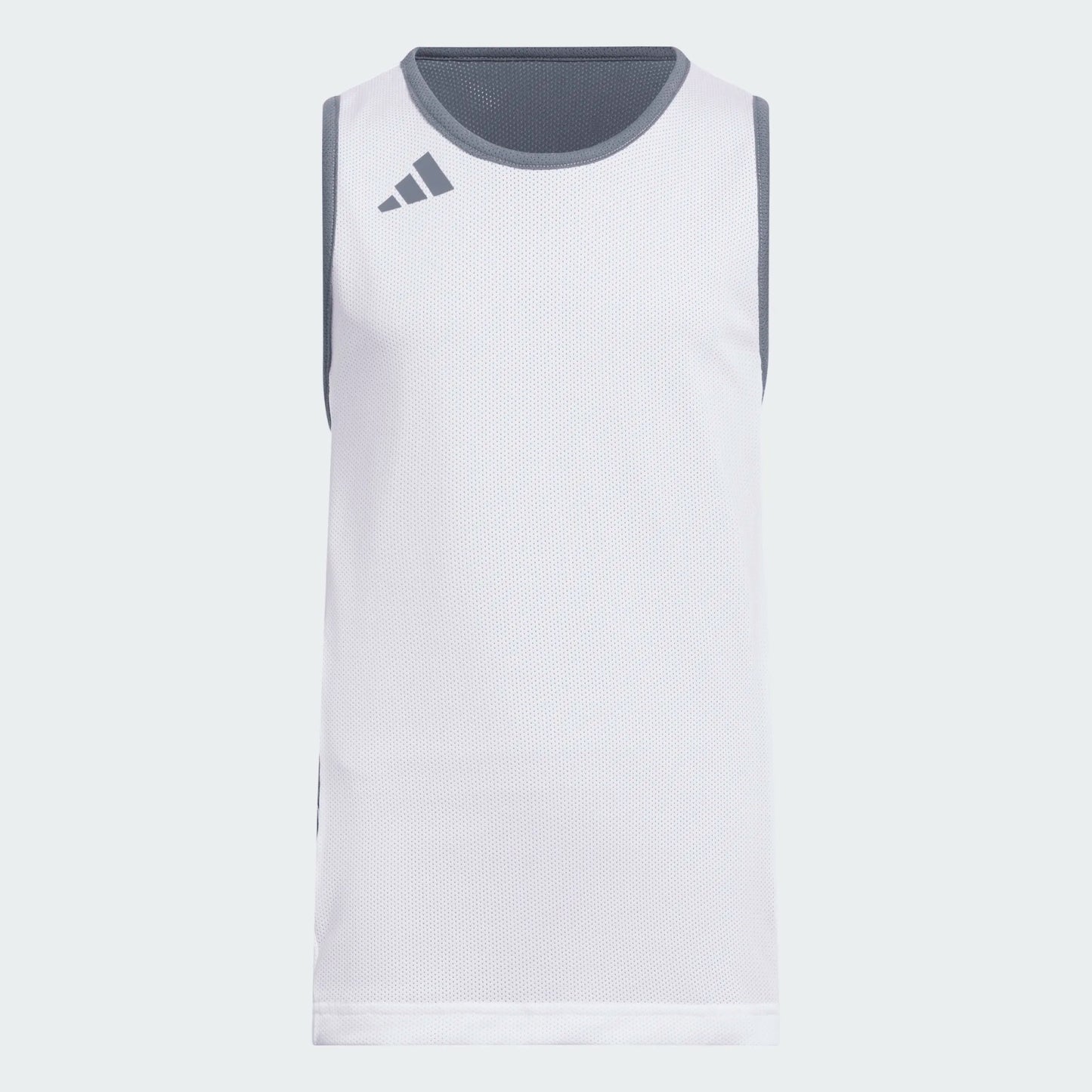 Adidas Everyday Pro Reversible Basketball Jersey Youth Onix/White