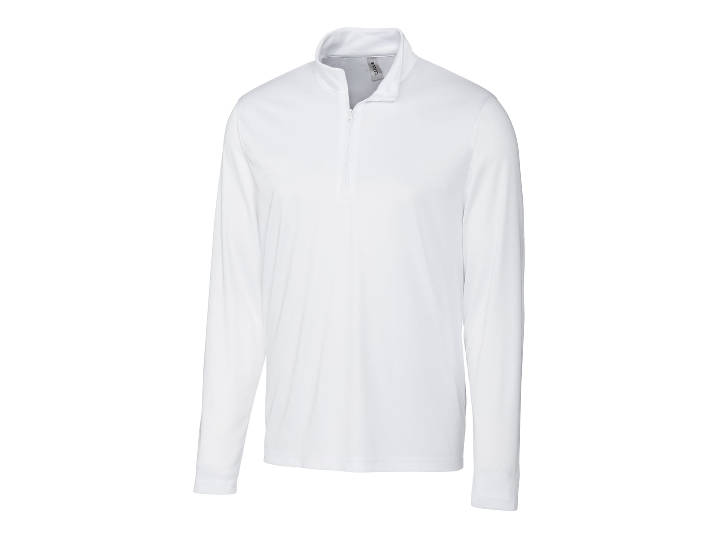 Clique Spin Eco Performance Quarter Zip Pullover White