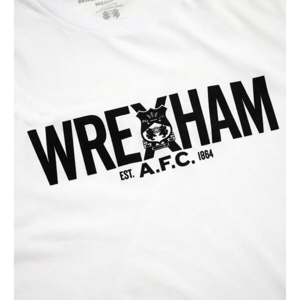 Wrexham White Logo T-Shirt