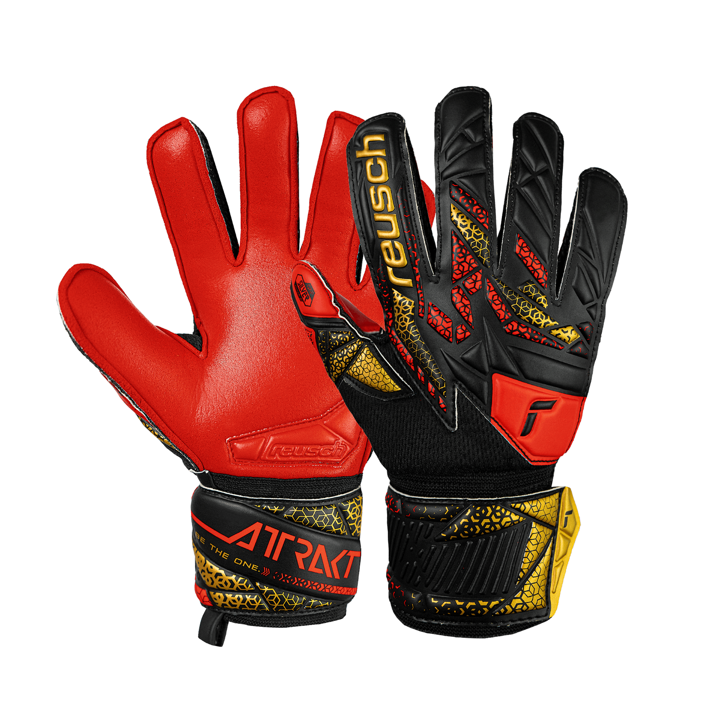 Reusch Attrakt Silver Goalkeeper Gloves Youth
