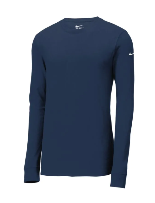 Nike Dri-Fit Long Sleeve T-Shirt Navy