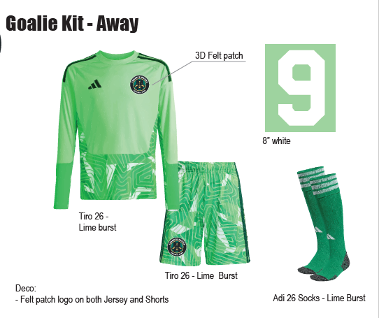 Toronto United Goalkeeper Away Kit