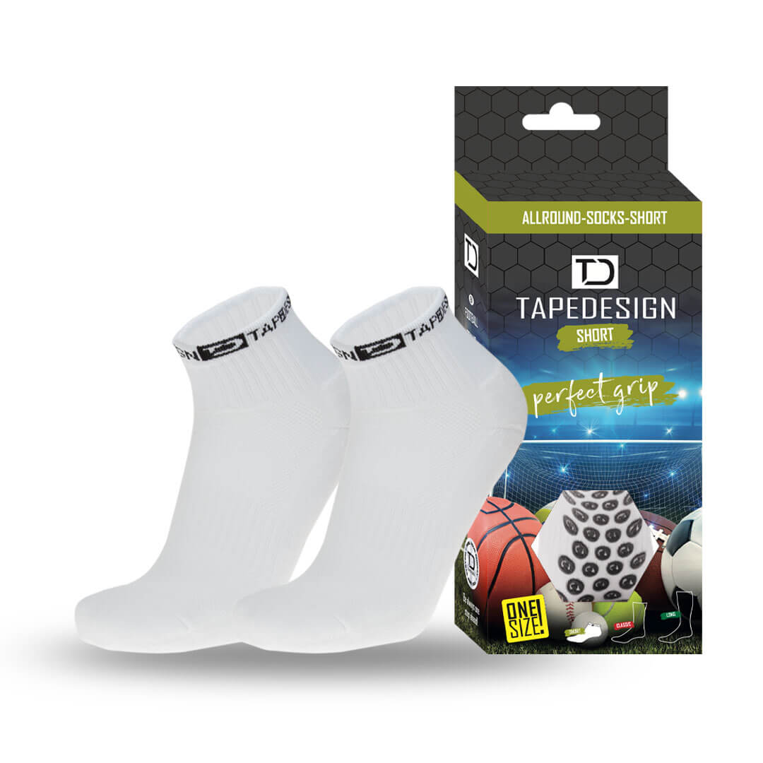 Tape Design Socks Short White