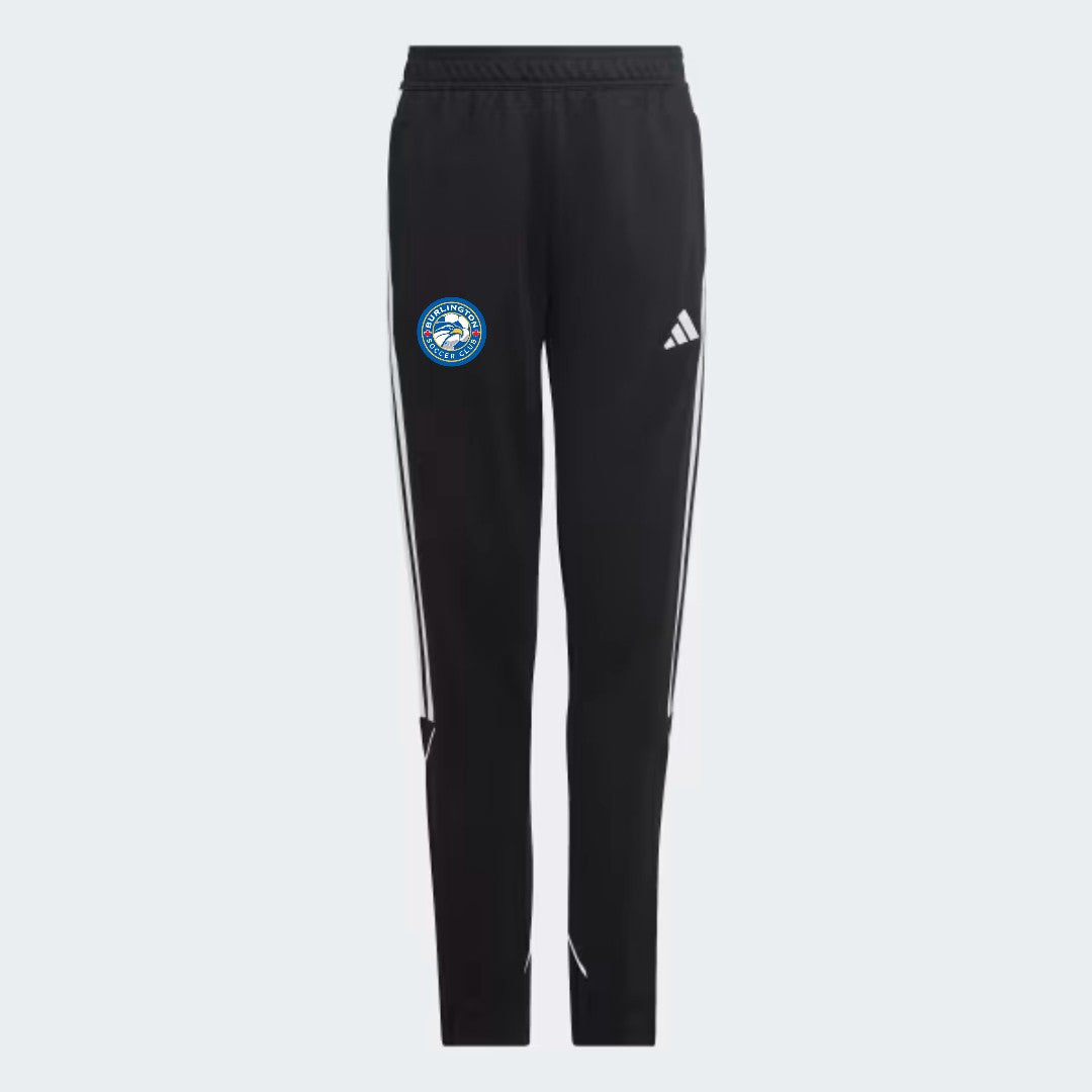 Burlington SC Tiro 23 League Track Pants Black Youth