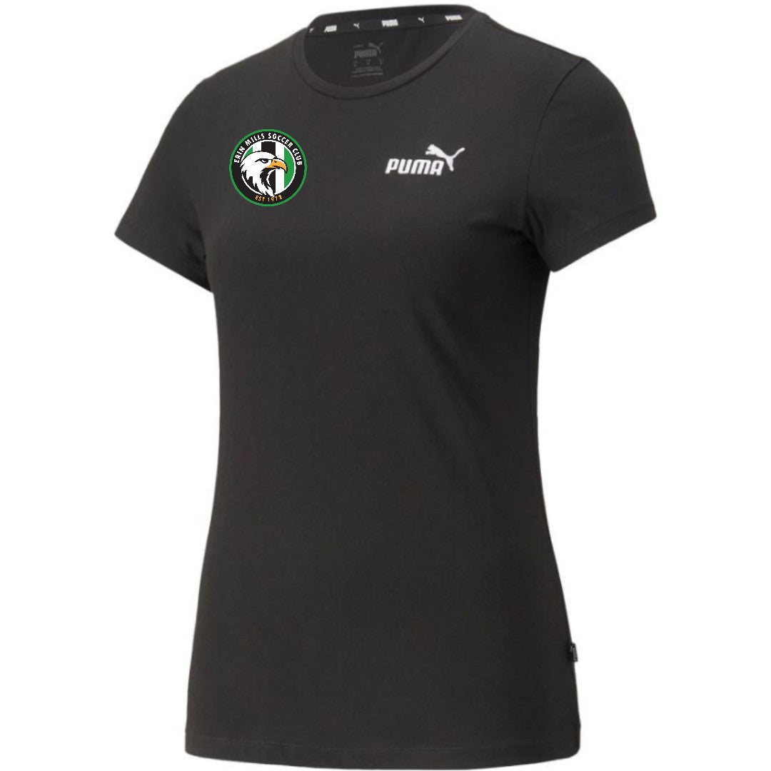 Erin Mills Puma ESS+ Embroidery T-Shirt Women's Black