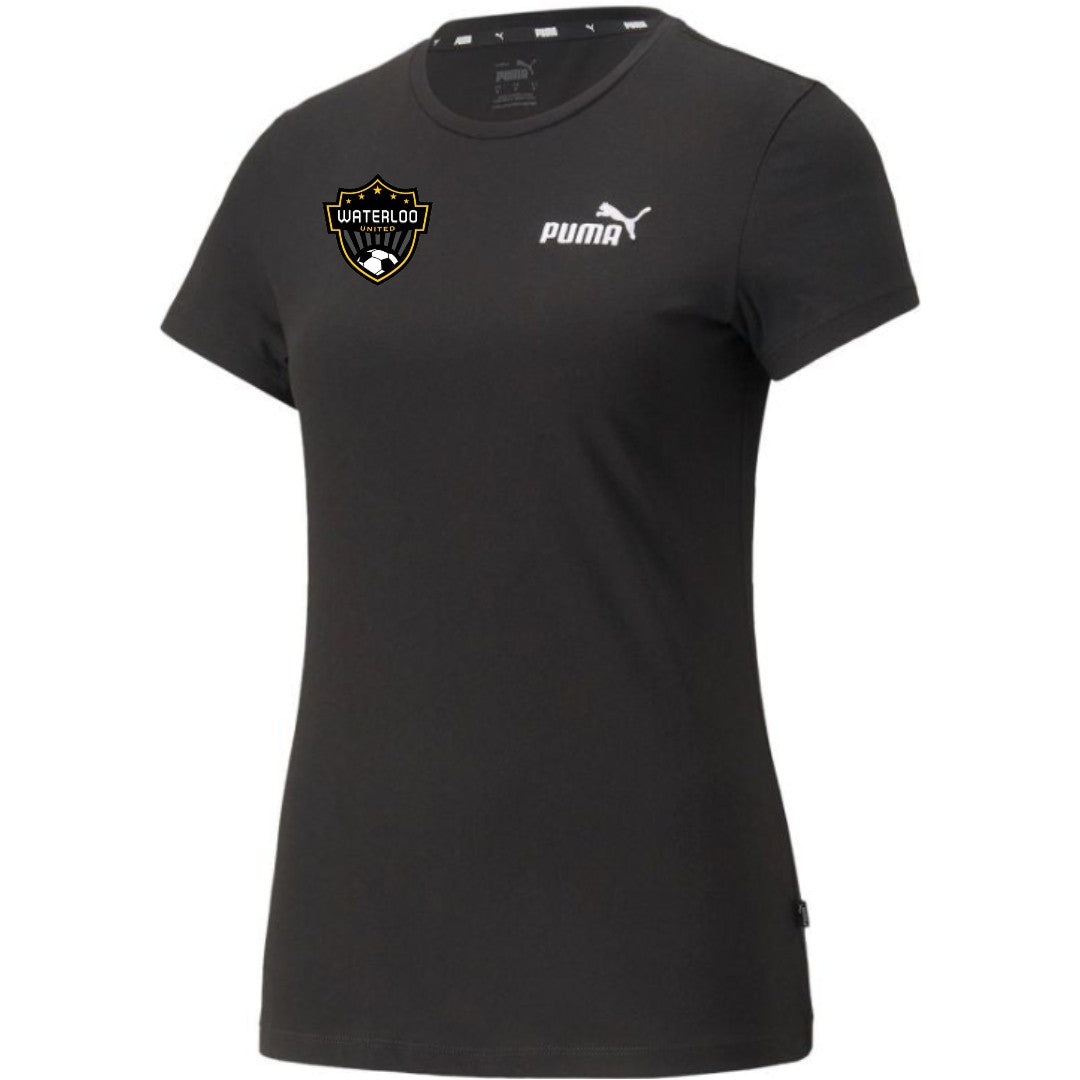 Waterloo United Puma ESS+ Embroidery T-Shirt Women's Black