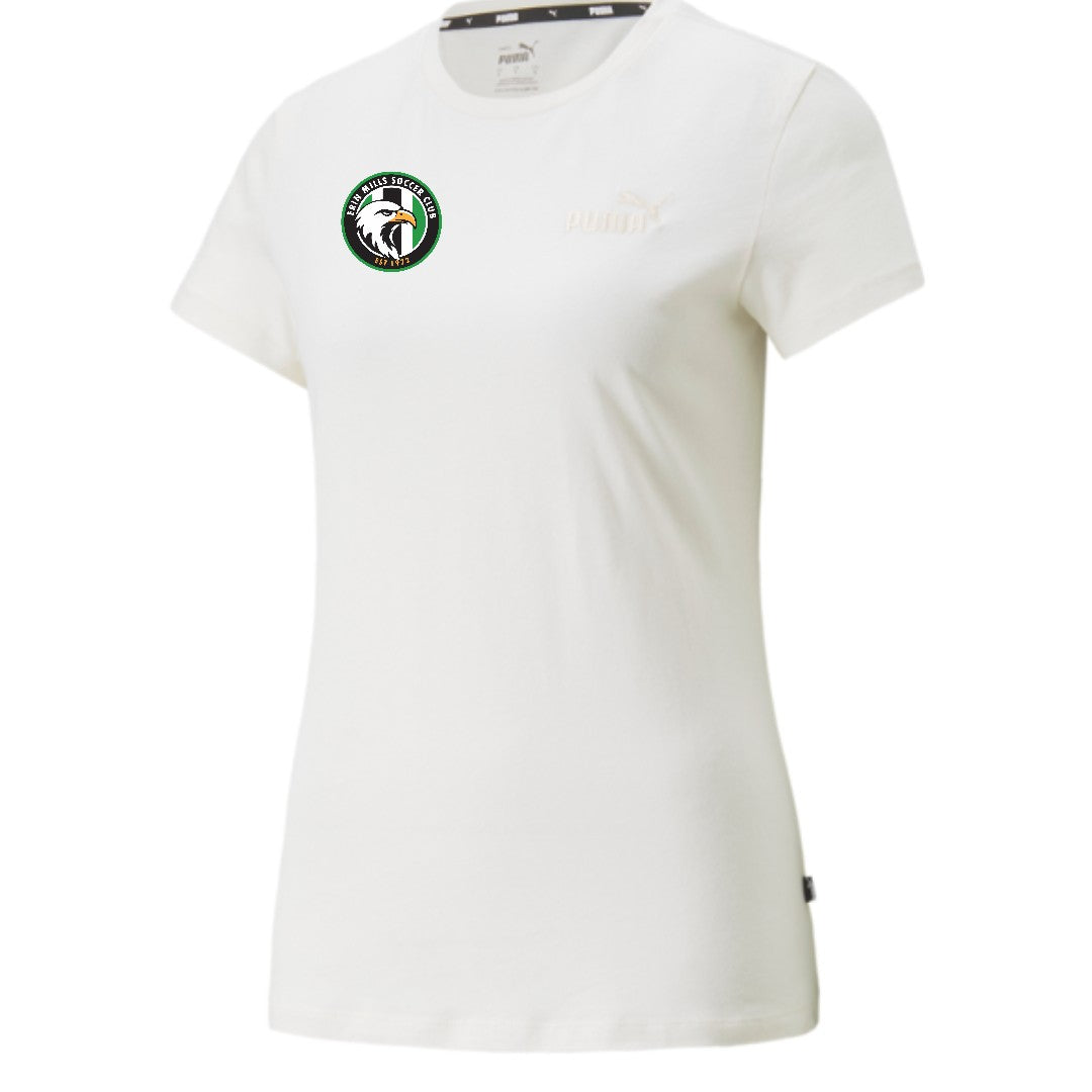 Erin Mills Puma ESS+ Embroidery T-Shirt Women's White