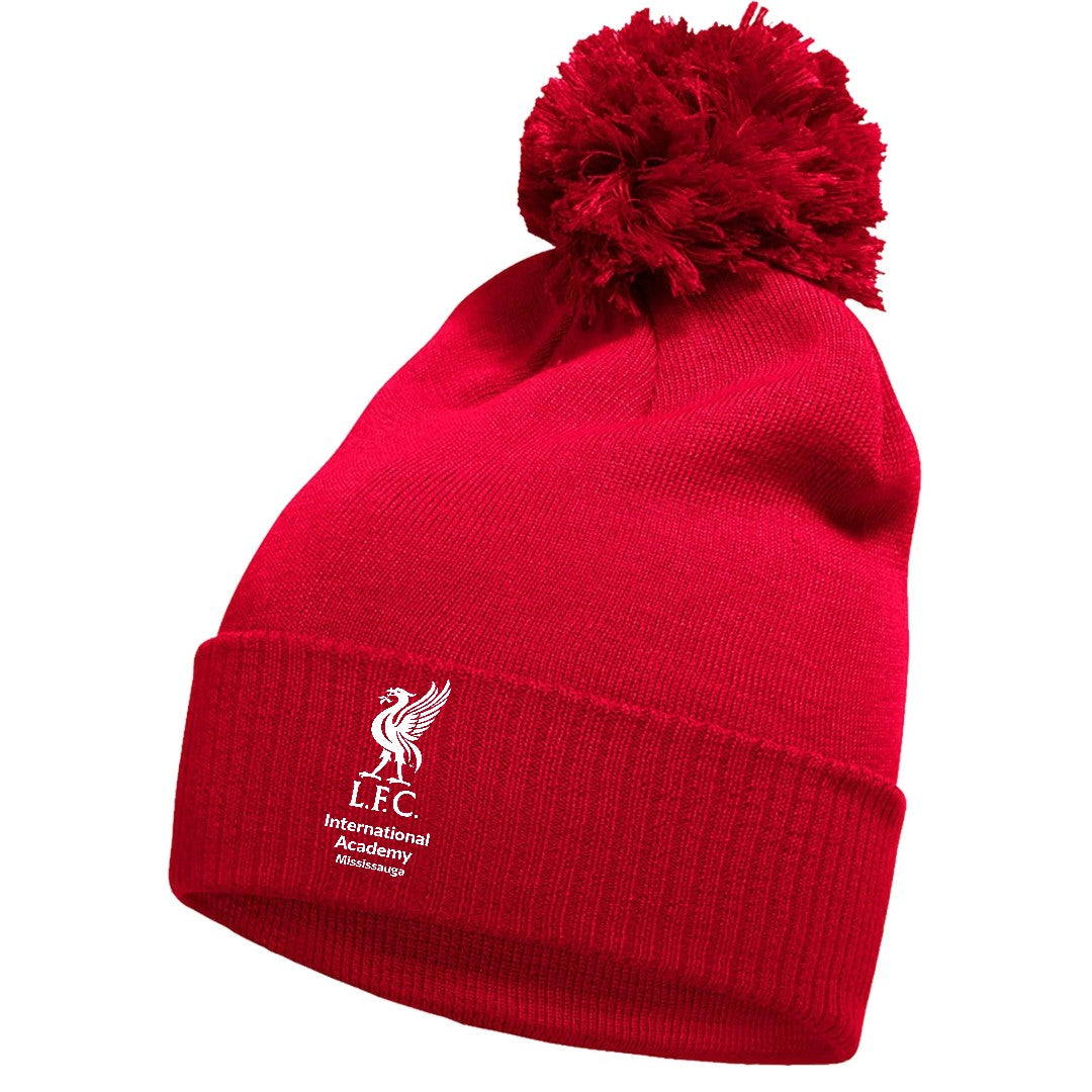 Bonnet à pompon Adidas Solid Cuffed Rouge