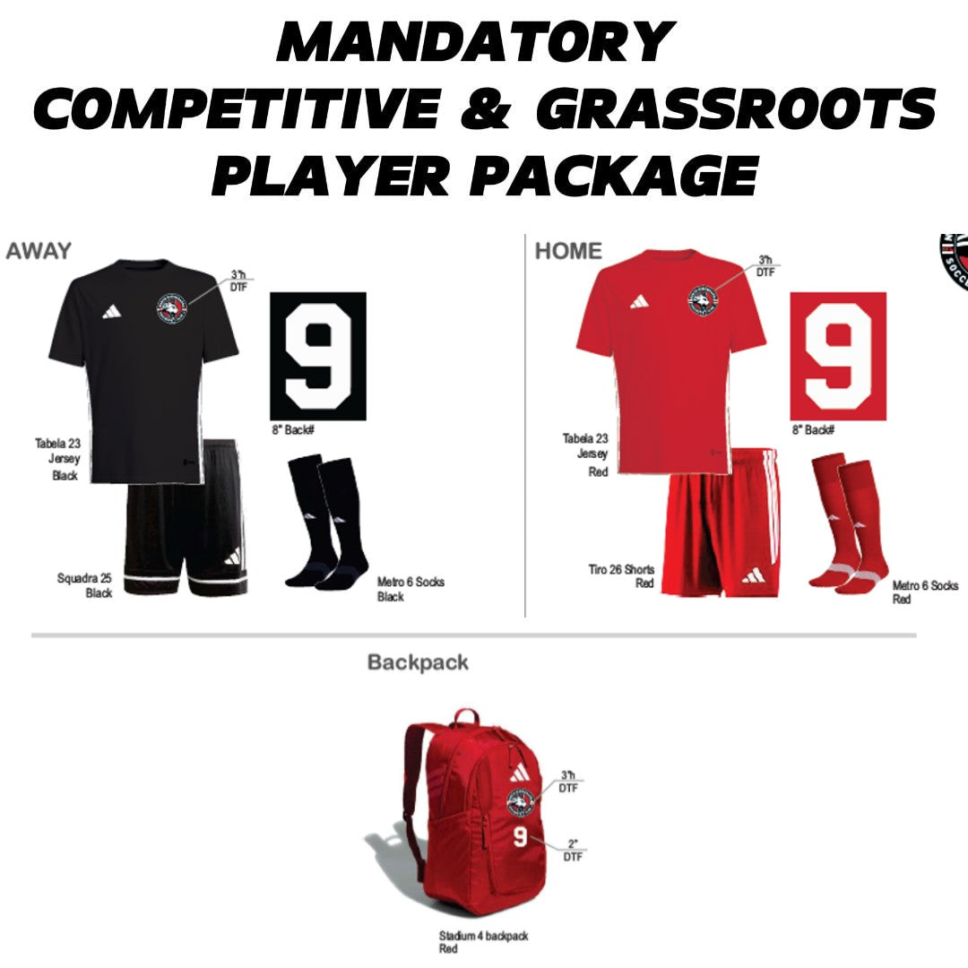 North Mississauga Mandatory Competitive & Grassroots Player Package