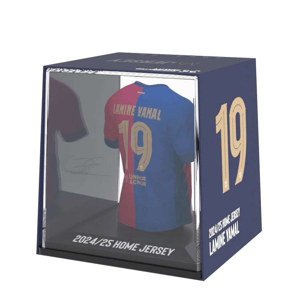 Barcelona Lamine Yamal Splink Soccer Jersey Collectible (3.75")