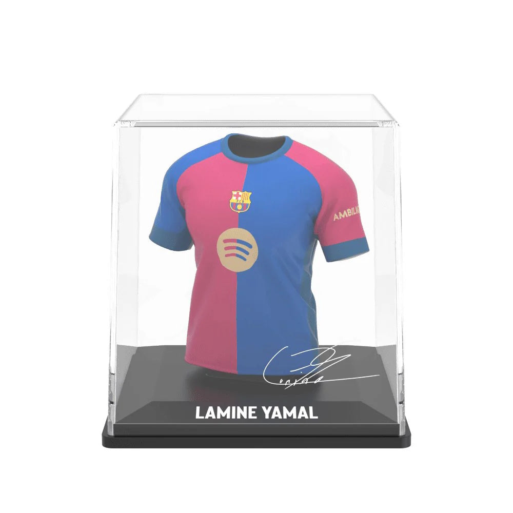 Barcelona Lamine Yamal Splink Soccer Jersey Collectible (3.75")
