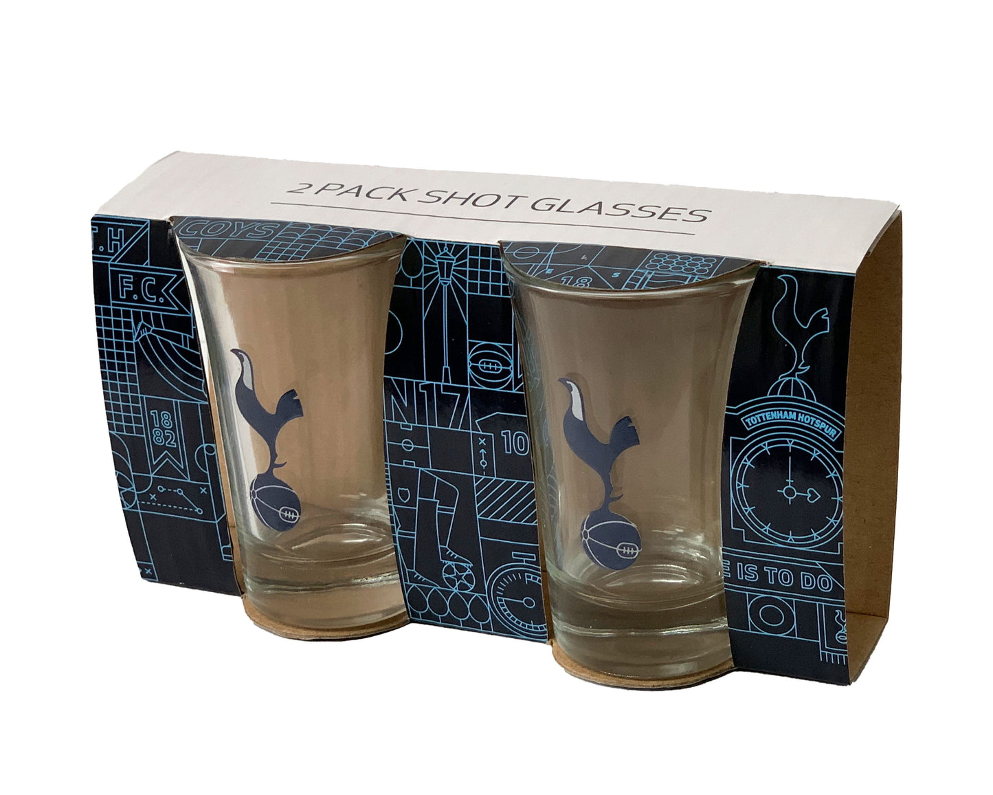 Lot de 2 verres à whisky Tottenham