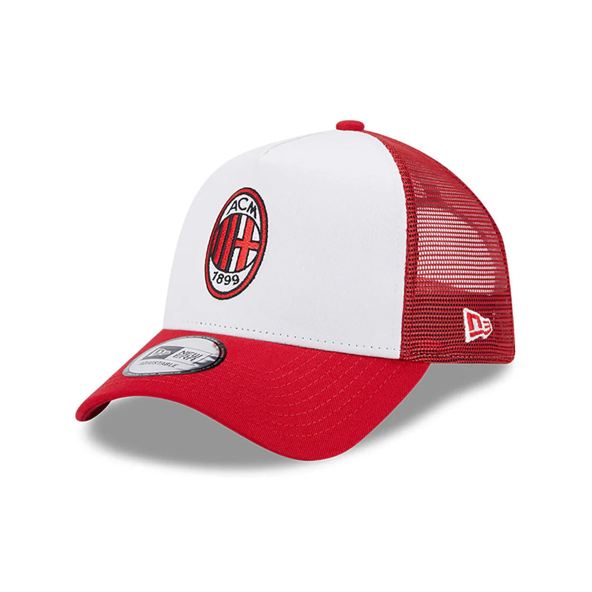 AC Milan New Era E-Frame Trucker Red & White Cap