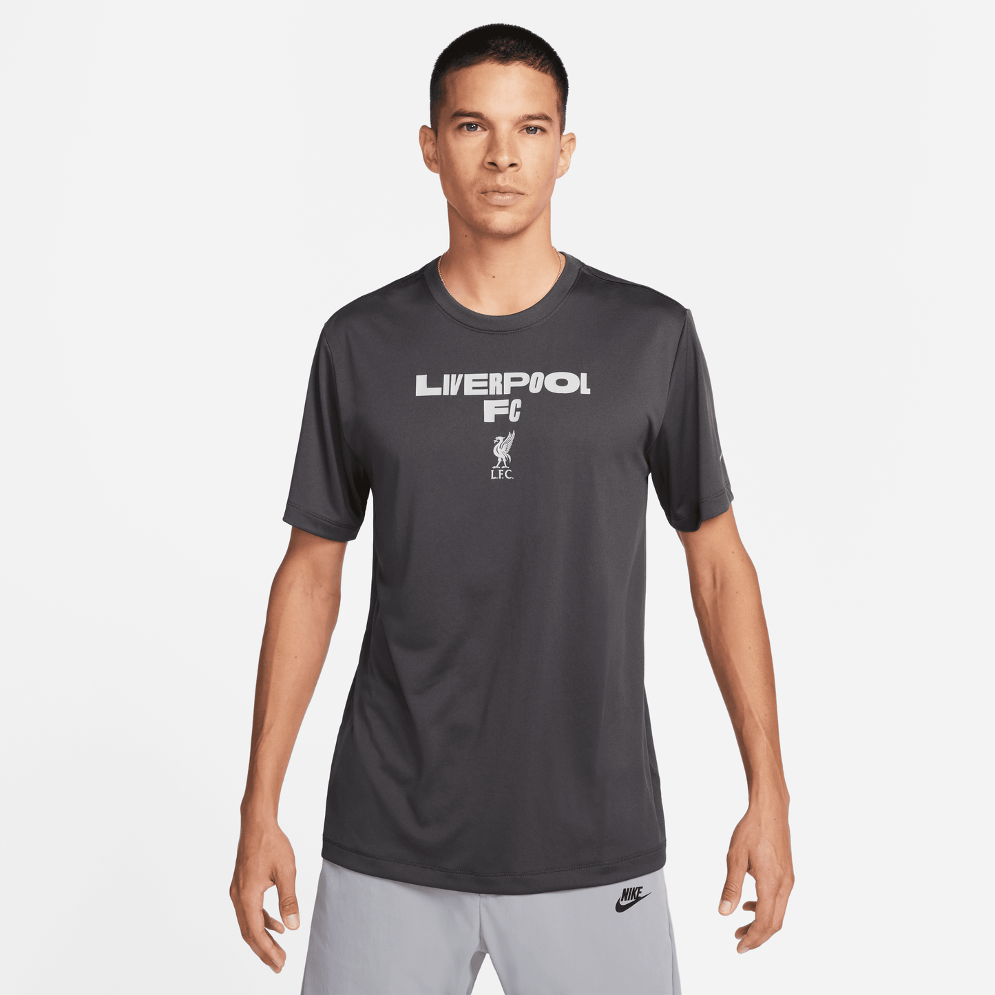 T-shirt de football Nike Liverpool pour homme, noir