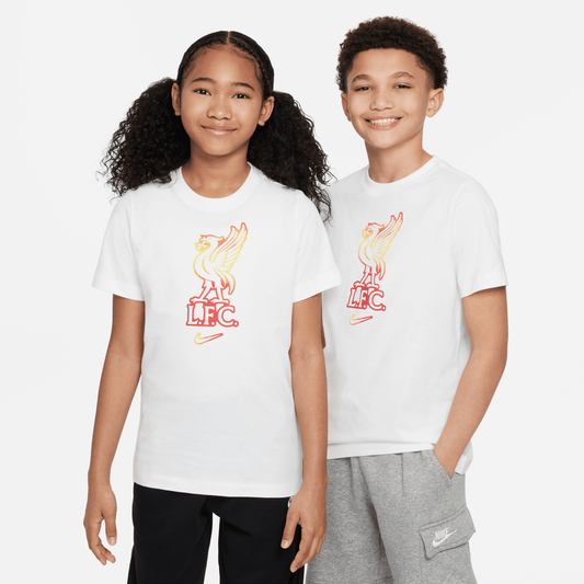 T-shirt Nike Liverpool FC Crest blanc pour enfant