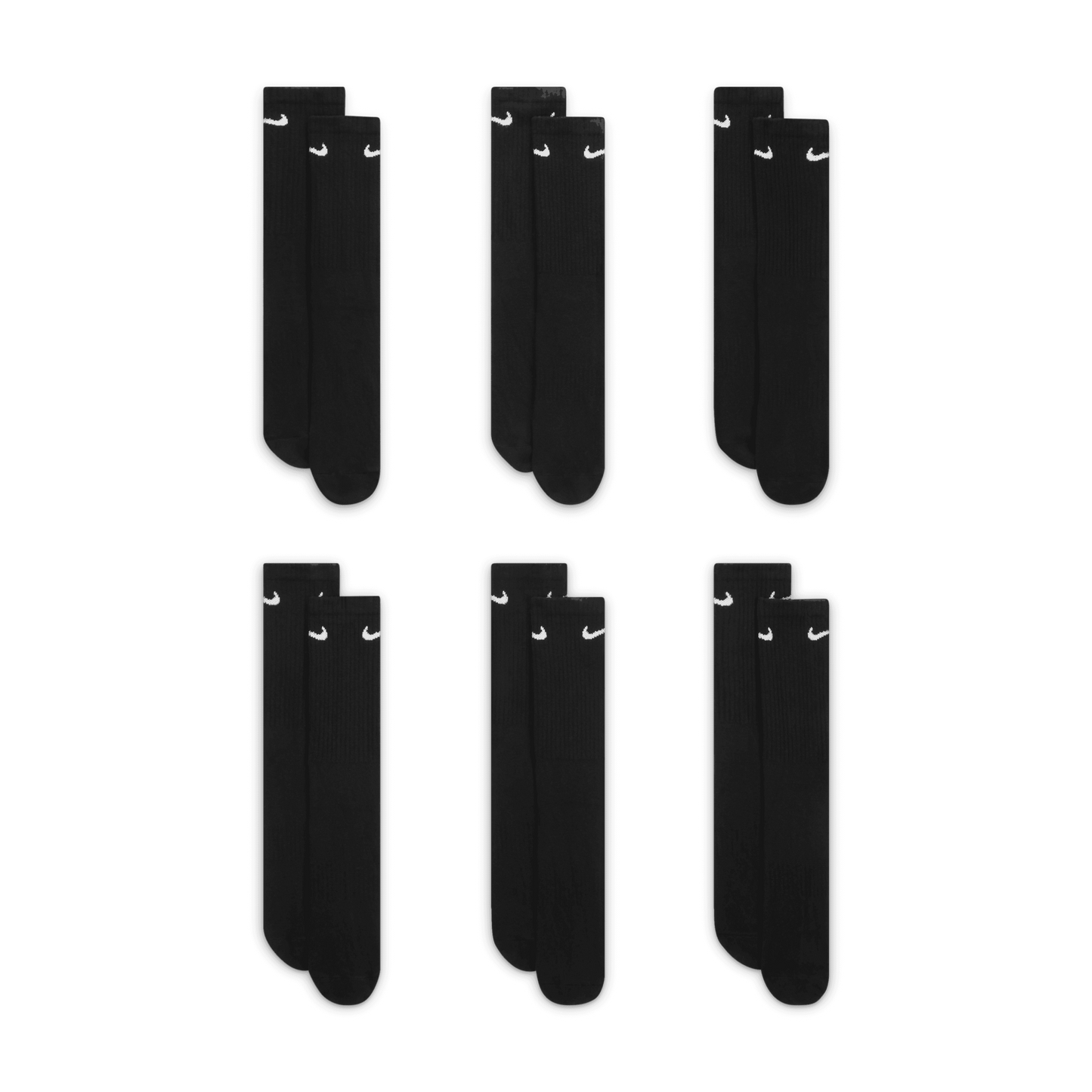 Nike Everyday Cushioned Training Crew Socks Black