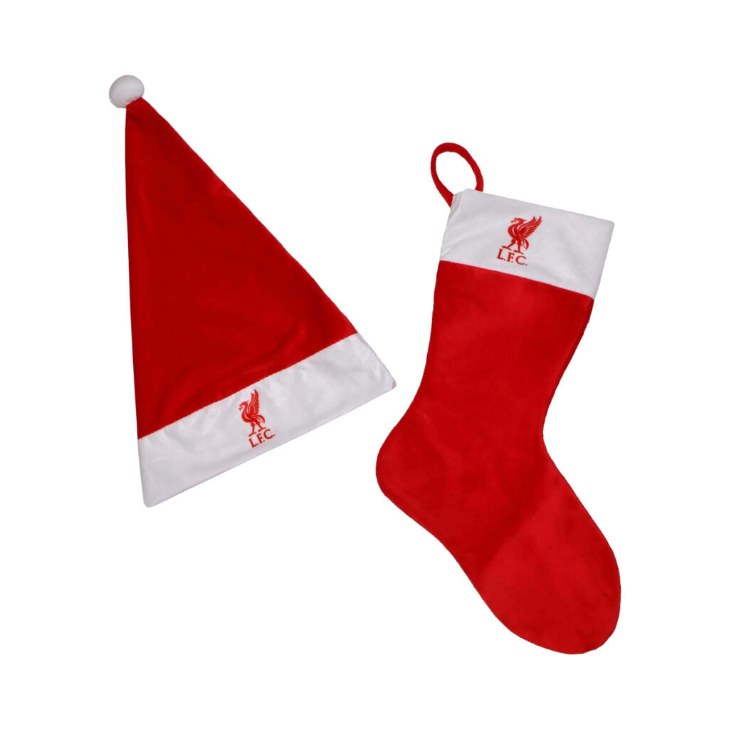 Ensemble bonnet et bas de Noël de Liverpool
