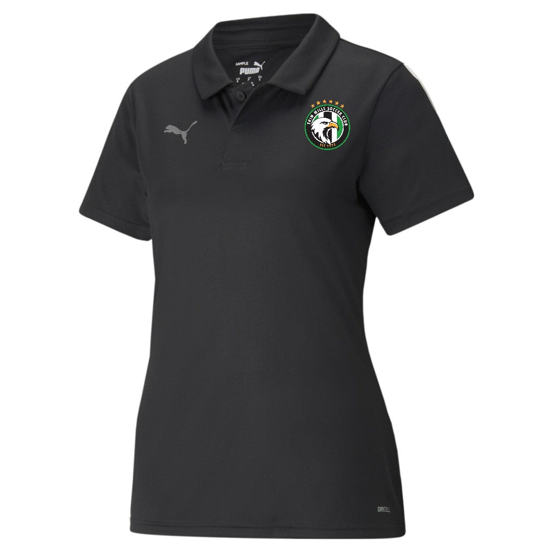 Erin Mills Puma TeamLiga Sideline Polo Black Women's