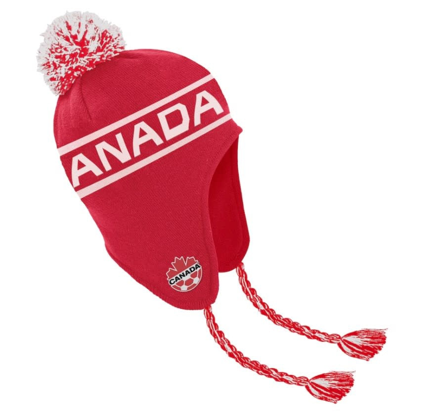 Nike Canada Soccer Tasselled Earflaps Pom Beanie