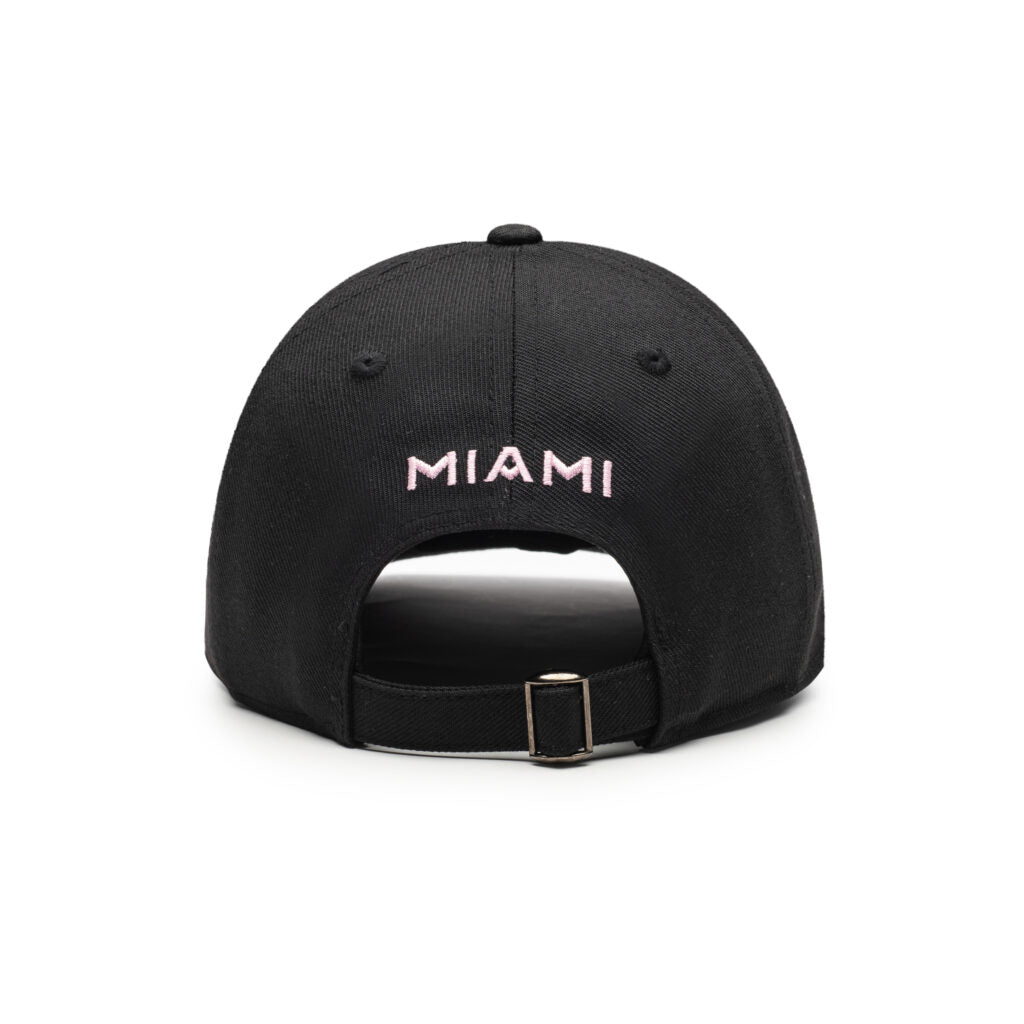 Inter Miami Black Standard Adjustable Hat