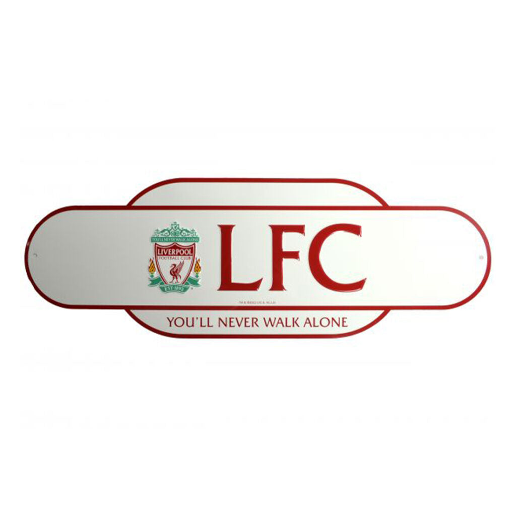 Liverpool Retro Embossed Street Sign White
