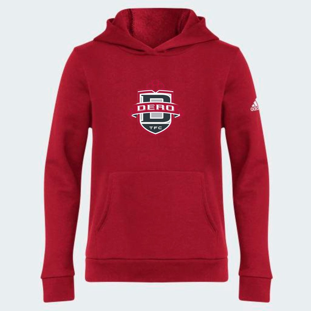 Sweat à capuche polaire DeRo TFC Academy rouge pour jeunes