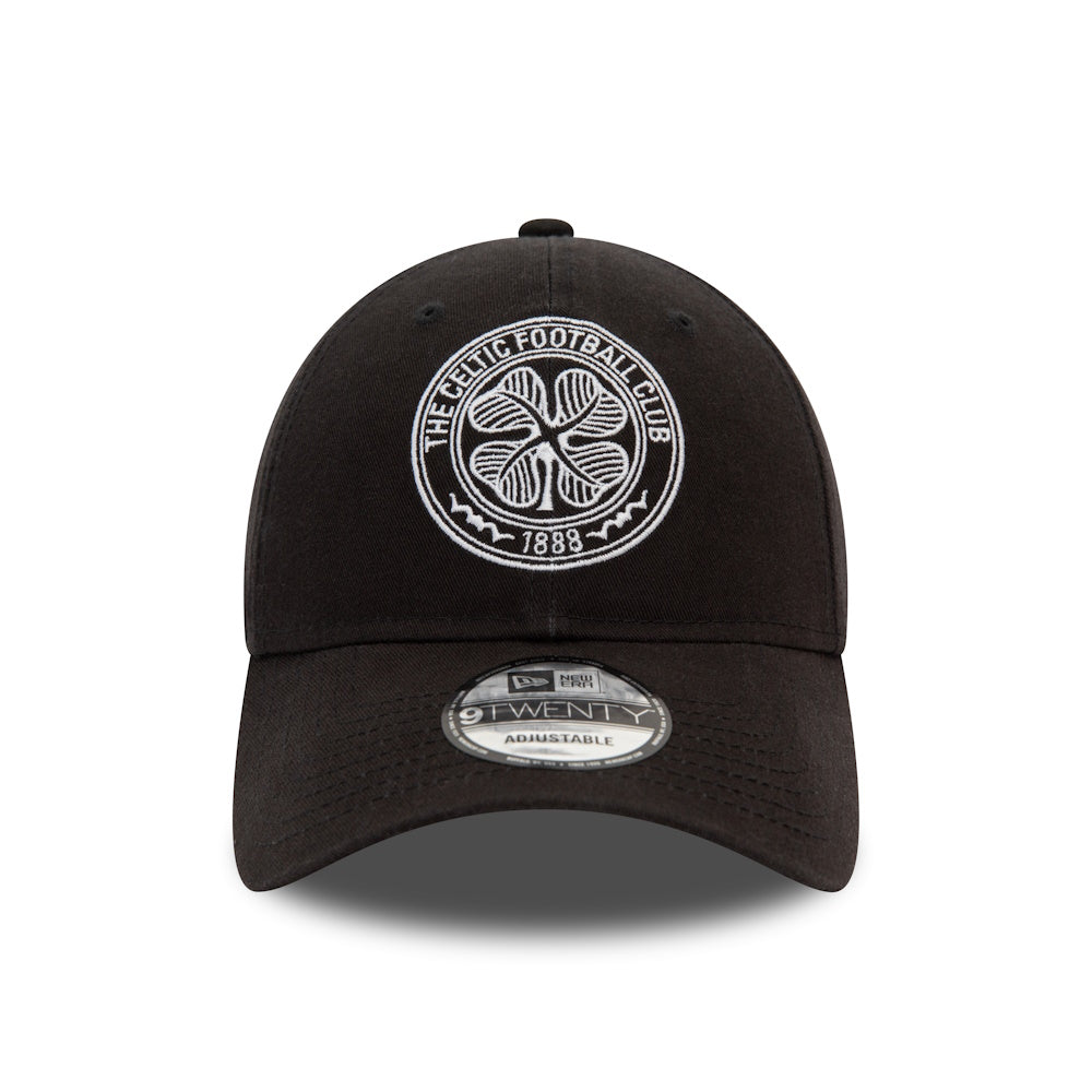 Celtic New Era 9Twenty Black Adjustable Cap