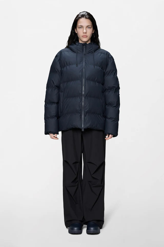 Rains Alta Puffer Jacket Navy
