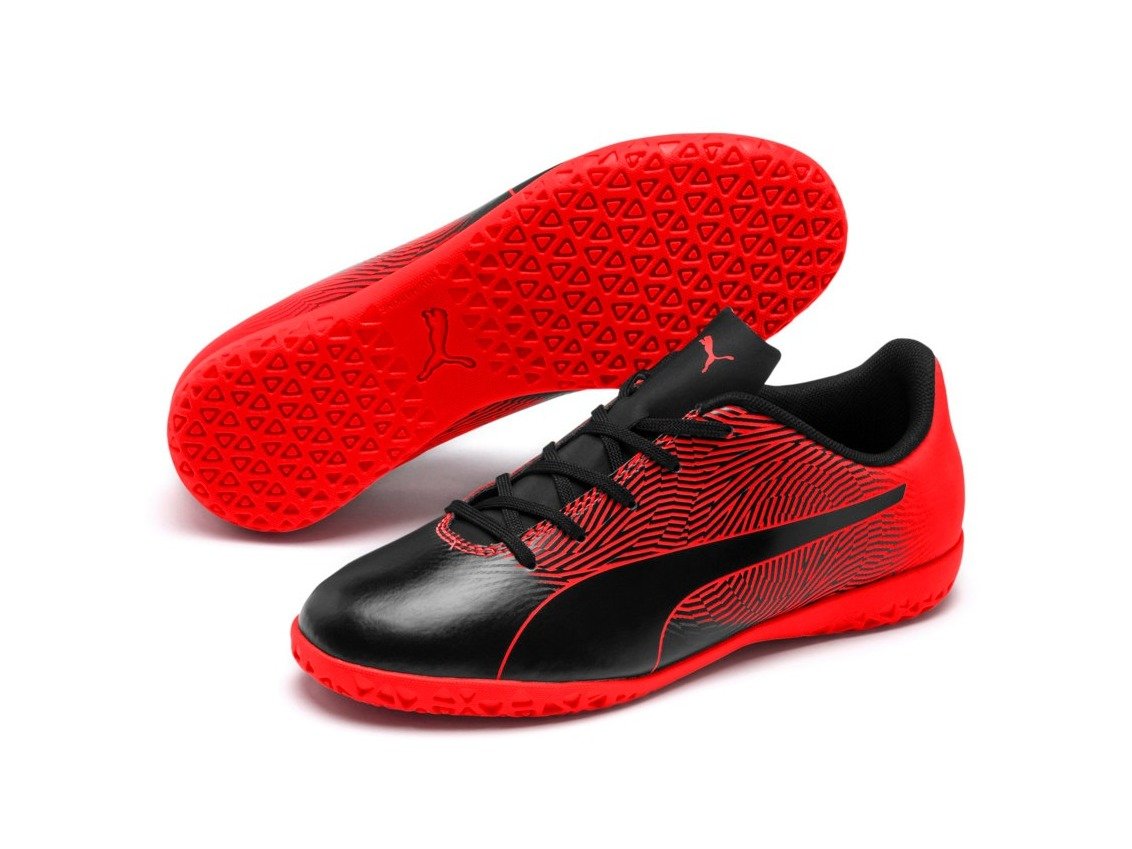 Puma Spirit II Indoor Jeunesse Noir/Orange 06