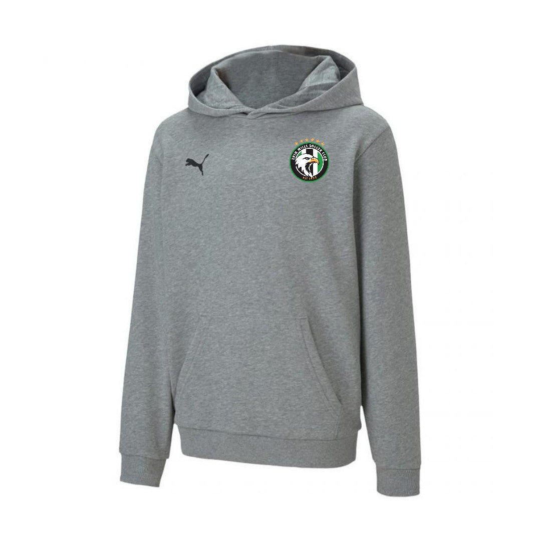 Erin Mills Puma TeamGoal 23 Casuals Hoodie Grey Youth