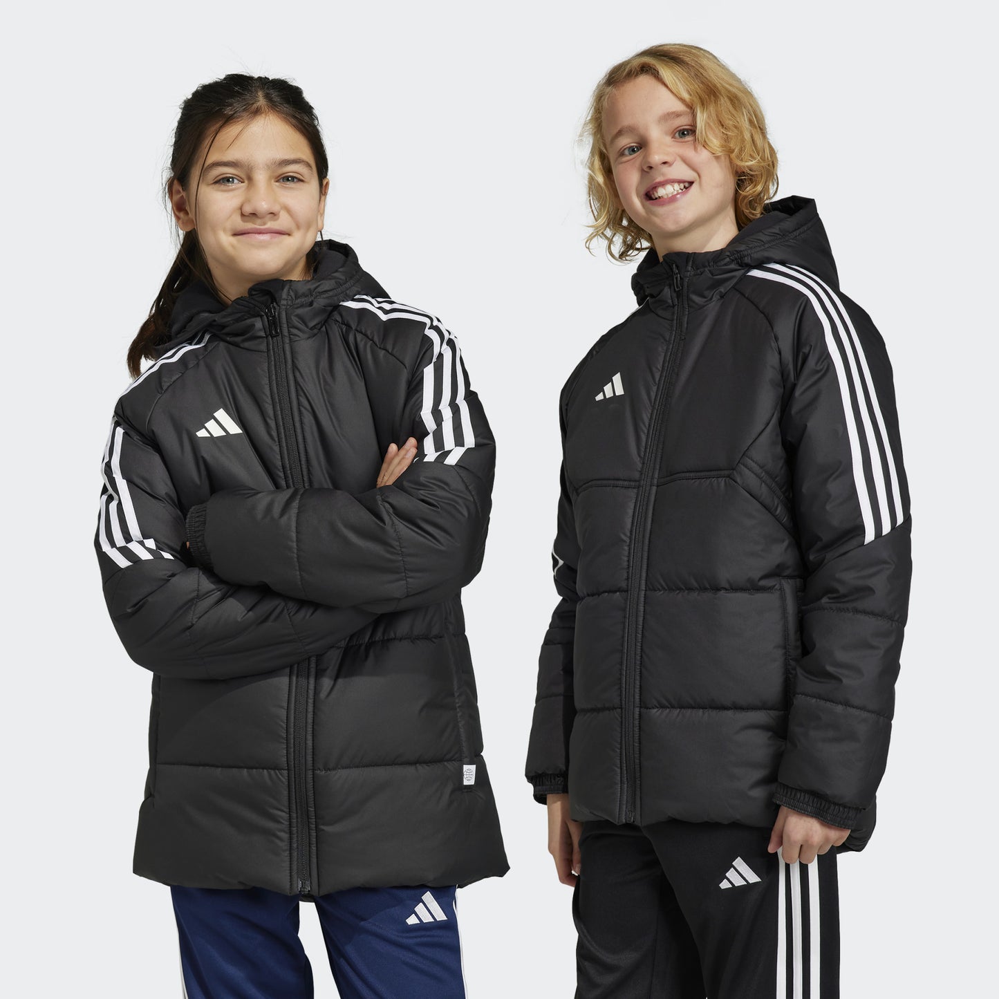 Veste d'hiver Adidas Condivo 22 noire pour jeunes