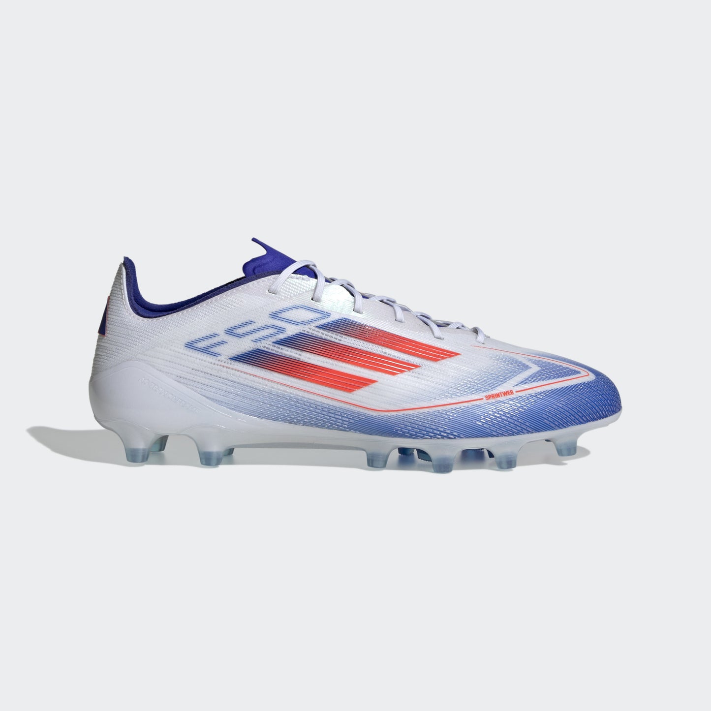 Chaussures de football Adidas F50 Elite pour terrain synthétique Blanc/Rouge/Bleu