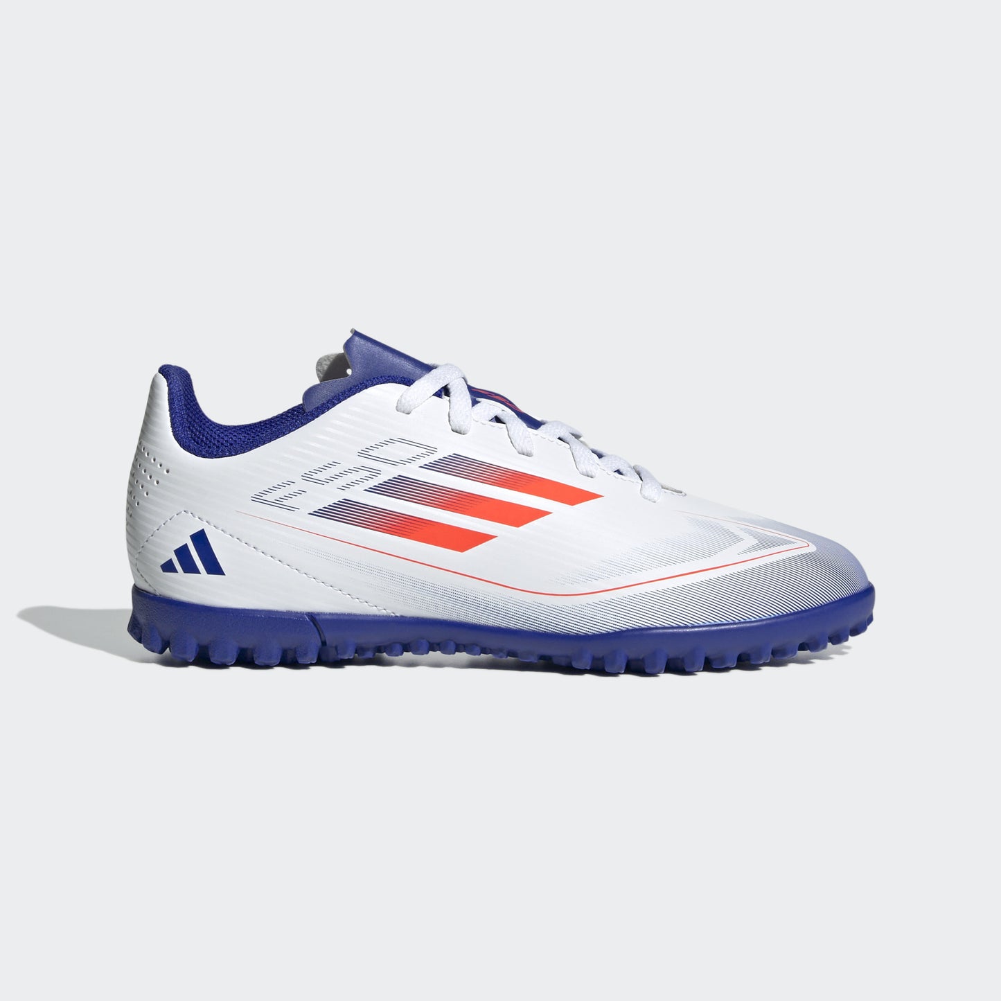 Adidas F50 Club Turf Blanc/Rouge/Bleu Jeunesse