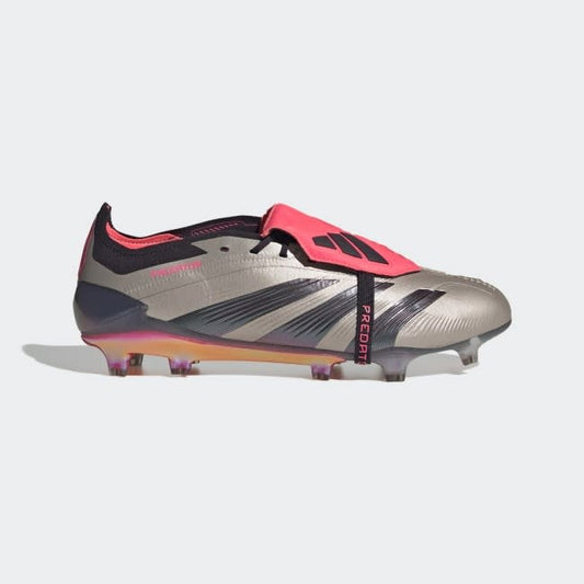 Adidas Predator Elite FG - Languette repliable Gris/Noir/Carbone