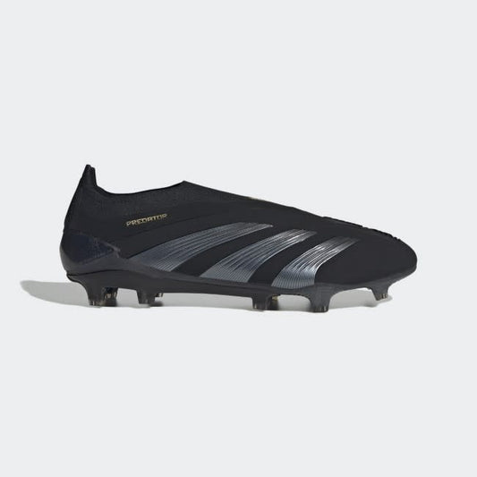 Adidas Predator Elite FG sans lacets Noir/Carbone/Or
