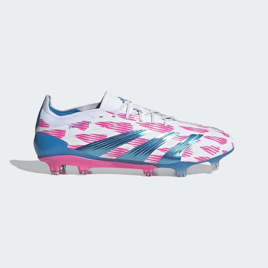 Adidas Predator Elite FG Blanc/Bleu/Rose