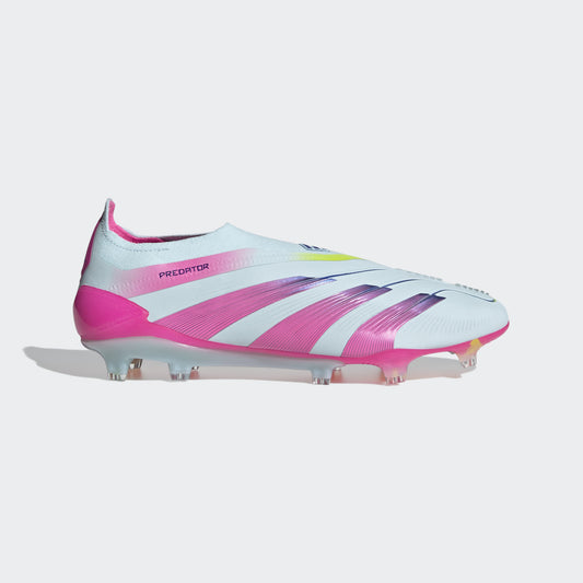 Adidas Predator Elite 99 Capsule sans lacets FG Bleu/Rose lucide/Jaune solaire