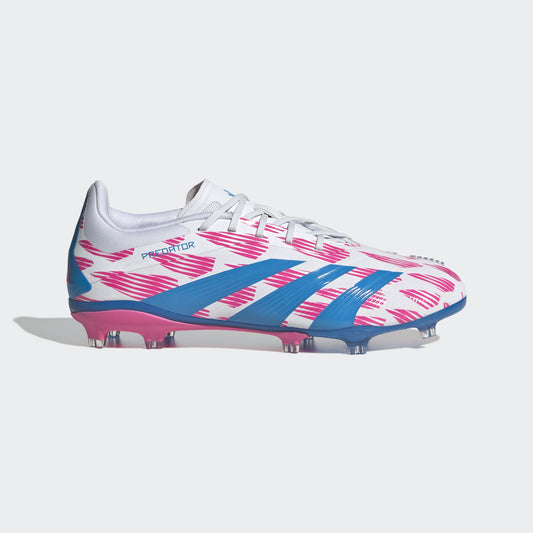Adidas Predator Elite FG Blanc/Bleu/Rose Jeunesse