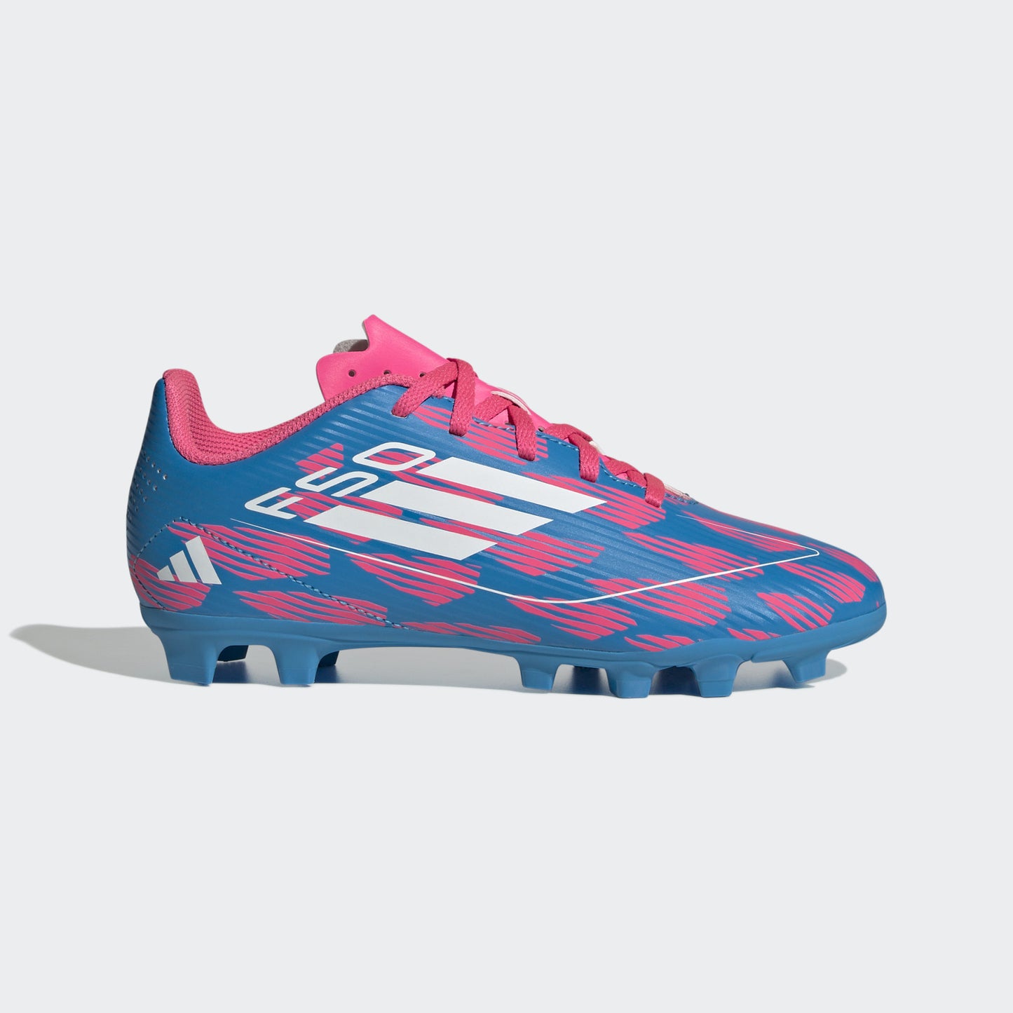 Adidas F50 Club FG Bleu/Blanc/Rose Jeunesse