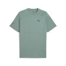 Puma Tech T-Shirt Green Maroon